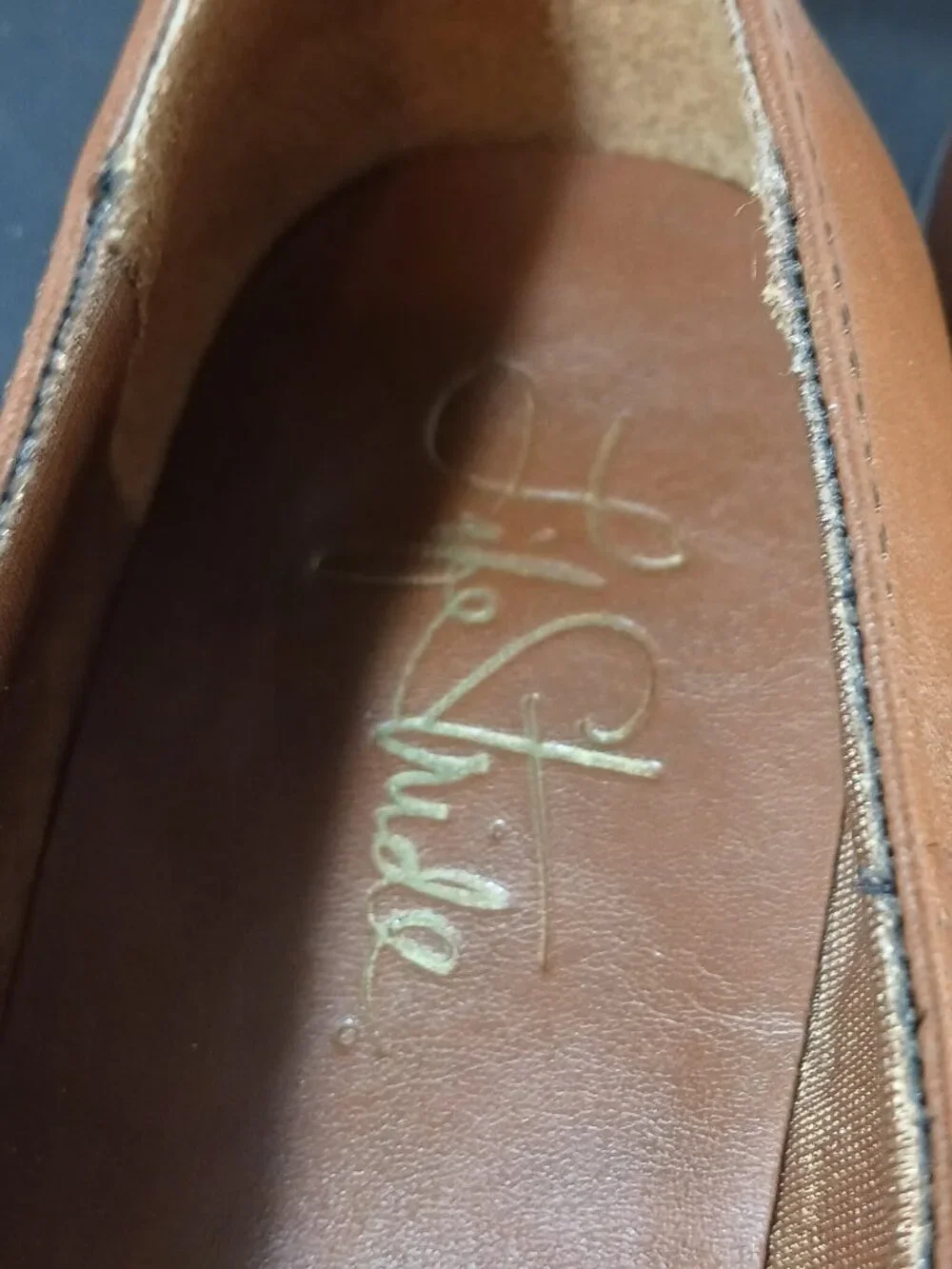 Life Stride Women's Brown Leather Comfort Shoes size 8.5M